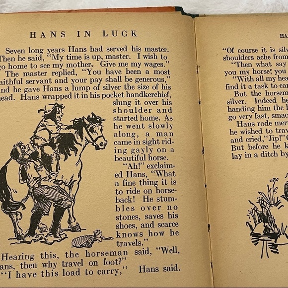 Antique Grimm's Fairy Tales by Brothers Grimm 6 Classic Stories Copyright 1922 - Picture 6 of 16